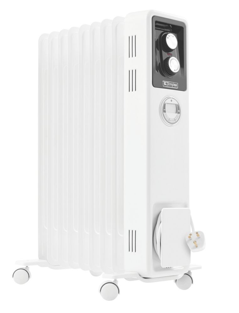 Dimplex OCR20Tie Freestanding Oil-Filled Radiator 2000W - Screwfix