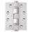 Eclipse  Satin Stainless Steel Grade 14 Fire Rated Ball Bearing Hinges 102mm x 76mm 2 Pack