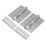 Eclipse  Satin Stainless Steel Grade 14 Fire Rated Ball Bearing Hinges 102mm x 76mm 2 Pack