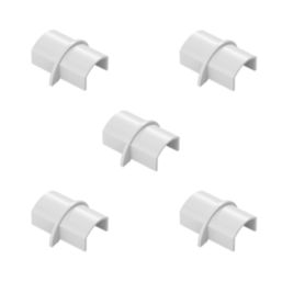D-Line  Trunking Connectors 20mm x 10mm 5 Pack