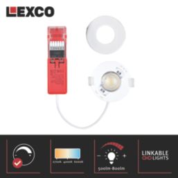 Lexco Tauri Fixed  Fire Rated LED Downlight White 8W 500-800lm
