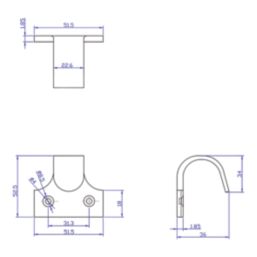 Smith & Locke Sash Window Handles Matt Black 52mm x 52mm 4 Pack