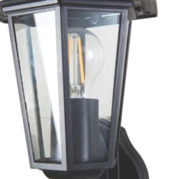 Outdoor Coach Lantern With PIR Sensor Matt Black