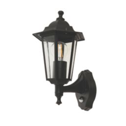 Outdoor Coach Lantern With PIR Sensor Matt Black