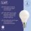LAP  E14 Mini Globe LED Light Bulb Milky 470lm 2.9W 4 Pack