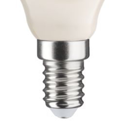LAP  E14 Mini Globe LED Light Bulb Milky 470lm 2.9W 4 Pack