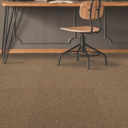 Contract  Beeswax Brown Carpet Tiles 500 x 500mm 20 Pack