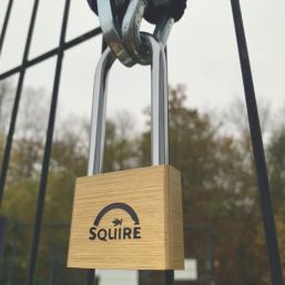 Squire LN5/2.5 Brass  All-Weather Long Shackle  Padlock 50mm