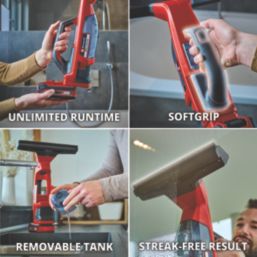 Einhell BRILLIANTO 18V Li-Ion Power X-Change Cordless Window Vacuum - Bare