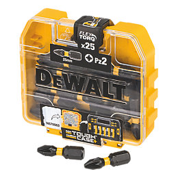 DeWalt  6.35mm 25mm Hex Shank PZ2 Impact Torsion Screwdriver Bits 25 Pack