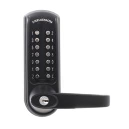 Codelocks  Push-Button Lock & Mortice Latch with Code-Free Mode 86mm Matt Black