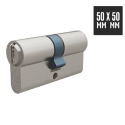 Smith & Locke 5-Pin Cylinder Lock 50-50 (100mm) Satin Nickel