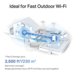 TP-Link Dual-Band Deco X50 Outdoor/Indoor Mesh Wi-Fi System White
