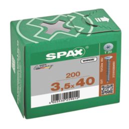 Spax  TX Flat Self Drilling Wood Screws 3.5mm x 40mm 200 Pack