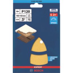 Bosch Expert C470 120 Grit 11-Hole Punched Multi-Material Sandpaper 102mm x 62mm 10 Pack