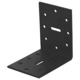 Magnodur Angle Brackets Black 80mm x 80mm x 60mm 10 Pack