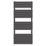 Flomasta Flat Bar 1600mm x 600mm 2917BTU Black Vertical Designer Radiator