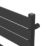 Flomasta Flat Bar 1600mm x 600mm 2917BTU Black Vertical Designer Radiator