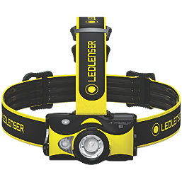 LEDlenser IH9R Rechargeable LED Head Torch Black/Yellow 600lm