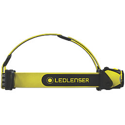 LEDlenser IH9R Rechargeable LED Head Torch Black/Yellow 600lm