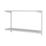 RB UK  2-Tier Metal Bookshelf Kit 810mm x 200mm x 500mm