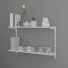 RB UK  2-Tier Metal Bookshelf Kit 810mm x 200mm x 500mm