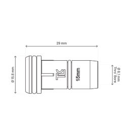 Flomasta NDSI15M1 Polybutylene & PEX Push-Fit Pipe Insert 15mm 10 Pack