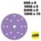 Trend  AB/150/M25 60, 120, 180 & 240 Grit 14-Hole Punched Multi-Material Random Orbital Sanding Discs 150mm 25 Pack