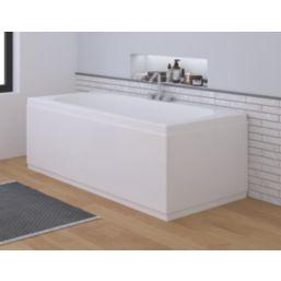 Highlife Bathrooms Halite Adjustable Front Bath Panel 1700mm Gloss White 2 Pieces