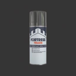 Fortress Trade 400ml Black Matt Heat Resistant Metal Spray Paint