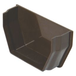 FloPlast  Square Internal Stop End Brown 112mm
