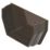 FloPlast  Square Internal Stop End Brown 112mm