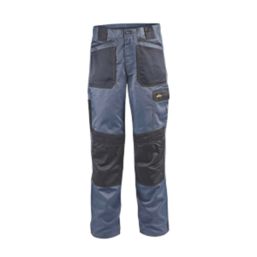 Site Harrier Work Trousers Grey / Black 30" W 32" L