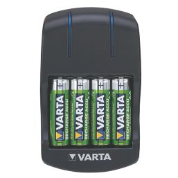 Varta Ready2Use AA Plug Charger W/ 4 x AA Batteries