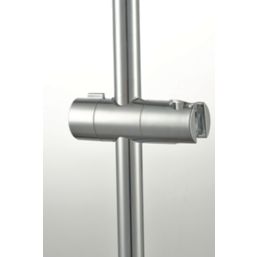 Swirl  Shower Rail with Slider Chrome 700mm