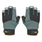 Site SWG310 Fingerless Performance Gloves Grey / Black / Gold Large