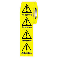 "Warning Asbestos" Adhesive Labels 50 x 50mm