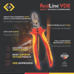 C.K RedLine VDE Combination Pliers 6.8" (173mm)