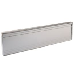 Stormguard Brush Letter Plate Matt Silver 292mm x 75mm