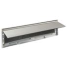 Stormguard Brush Letter Plate Matt Silver 292mm x 75mm