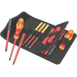 Wera Kraftform Kompakt 18 Imperial 1 Tool Finder VDE Interchangeable Insulated Screwdriver Set 18 Pieces