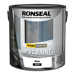 Ronseal uPVC Paint White Satin 2.5Ltr
