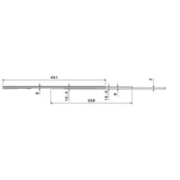 Essentials Steel Soft-Close Ball Bearing Drawer Runners 450mm 2 Pack