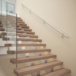Rothley  Steel Handrail Kit Brushed Silver 3600mm