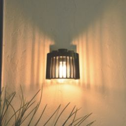 Lutec Shyne Outdoor Wall Light Black