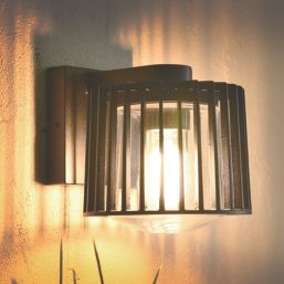 Lutec Shyne Outdoor Wall Light Black