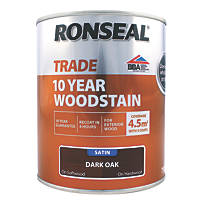 Ronseal  Trade 10 Year Woodstain Satin Dark Oak 750ml