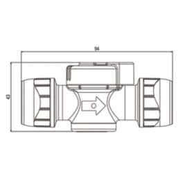 PolyPlumb Enhanced  Shut Off Valve 15mm