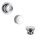 Mira Mode Chrome HP/Combi App Controlled Push-Button Bath Overflow Filler Tap  With Pop-Up Waste
