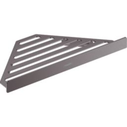 Hansgrohe AddStoris 1-Tier Corner Basket Brushed Black Chrome